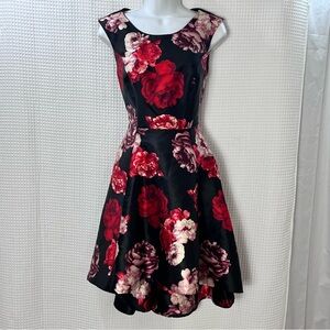 Shelby Nites ladies Floral High-Low Dress size 6